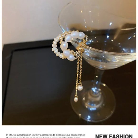 Classic Freshwater Pearl Ear Bone Pendant Magnet Fashion Earrings - Picture 4 of 5